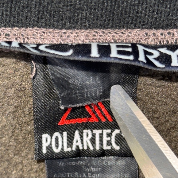 Arc'teryx Fleece Jacket Womens Small Petite Olive Polartec Zip Pockets Mock Neck - Picture 8 of 10